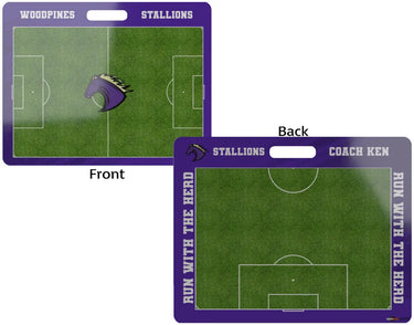Custom Dry Erase Soccer Coaching Board 23 X 18